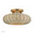 Amileigh 3 Light Antique Gold Leaf Large Semi-flush-121436255