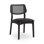 Modern Brazilian - Beth - Cane Side Chair - Medley Ivory Seat - Nogal Frame - Nogal Cane Webbing