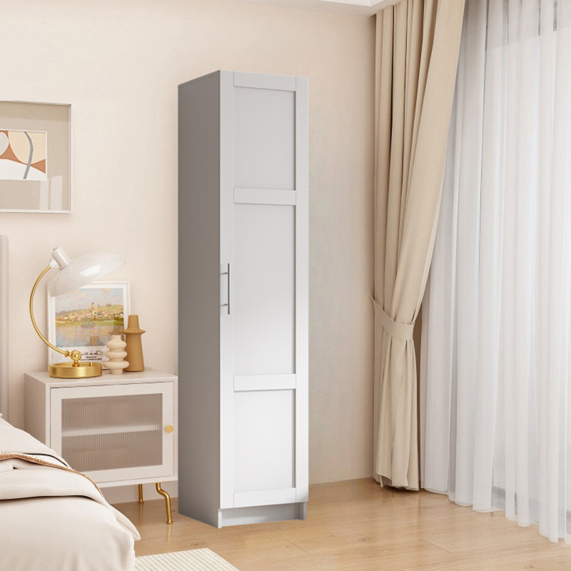 Armoire 1 porte avec tablettes mobiles, Blanc