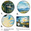 Blue Calm Windmill Meadows - Wind Turbines, art mural-1115499633-1115499632