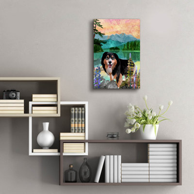 'Lupins' by Thatgrubgirl Acrylic Glass Wall Art, 16" x 24"
