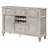 Keymari 4-drawer Sideboard Buffet Cabinet Silver Oak