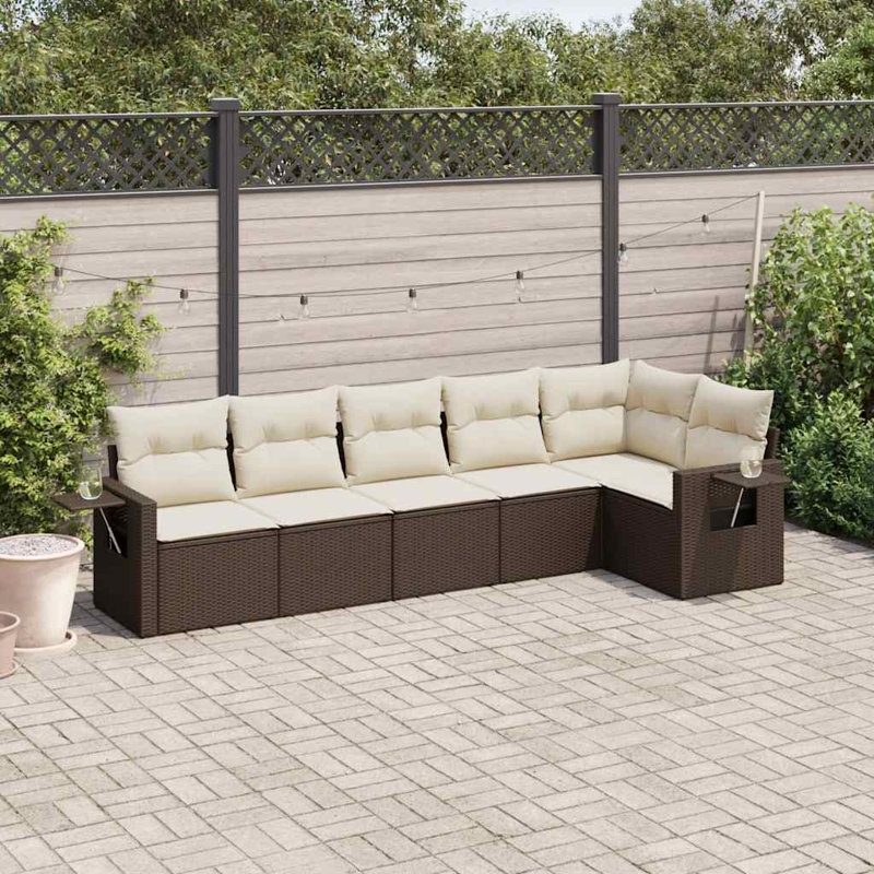 Ensemble de canapé de jardin en rotin PE Vidaxl