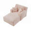 Méridienne intérieure simple, revêtement en velours côtelé moderne, aucun assemblage requis, canapé-lit confortable pour le salon, le bureau, l’appartement-1949367612