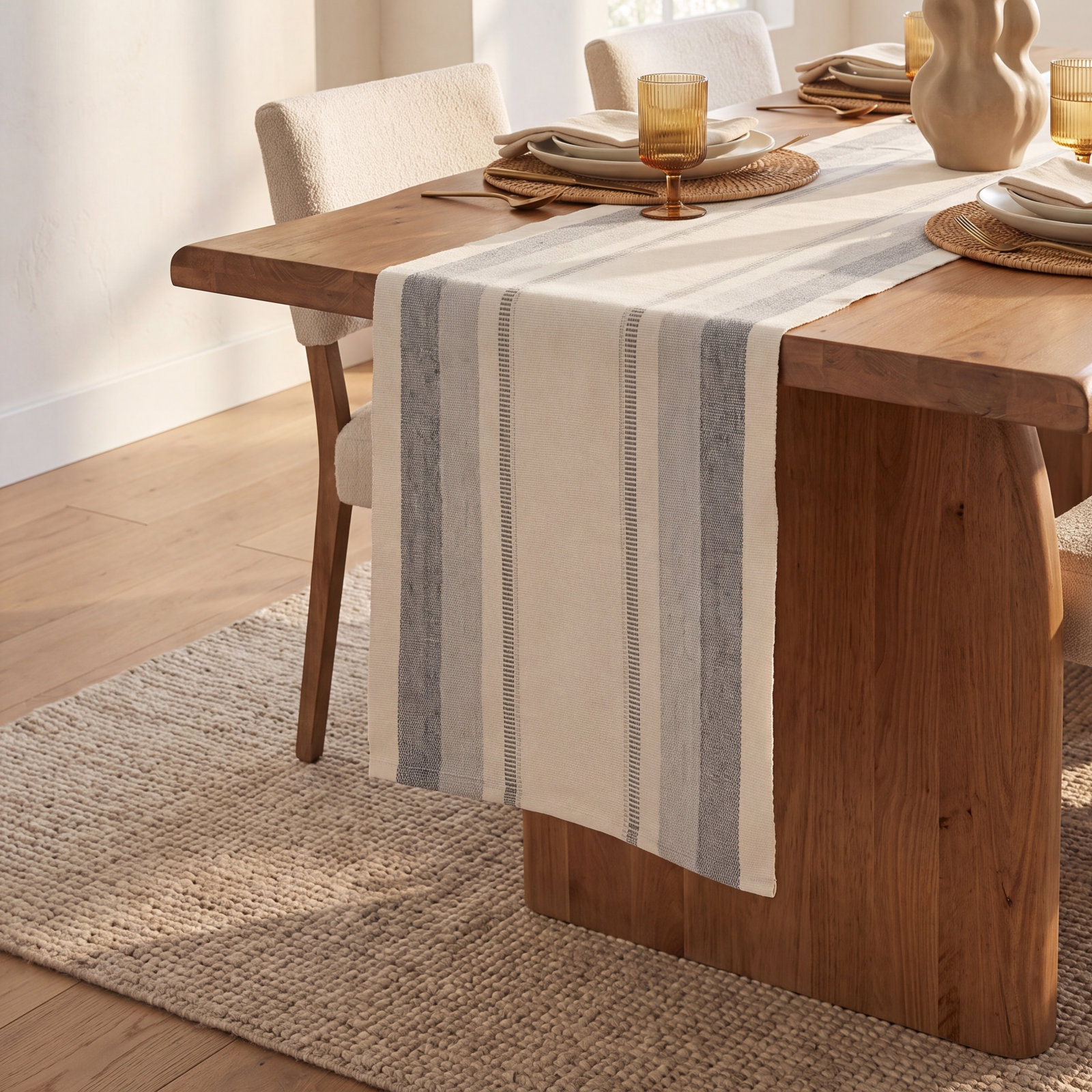 Ankara Striped Table Runnner
