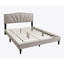 Grand lit plateforme en tissu d'ameublement en toile de jute-1493572526