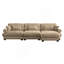 Canapé modulaire surdimensionné en velours surdimensionné super confortable avec repose-pieds mobile, canapé modulaire d'angle avec accoudoirs renforcés, canapé à siège profond en nuage, canapé convertible en forme de L pour le chameau du salon-1357066750