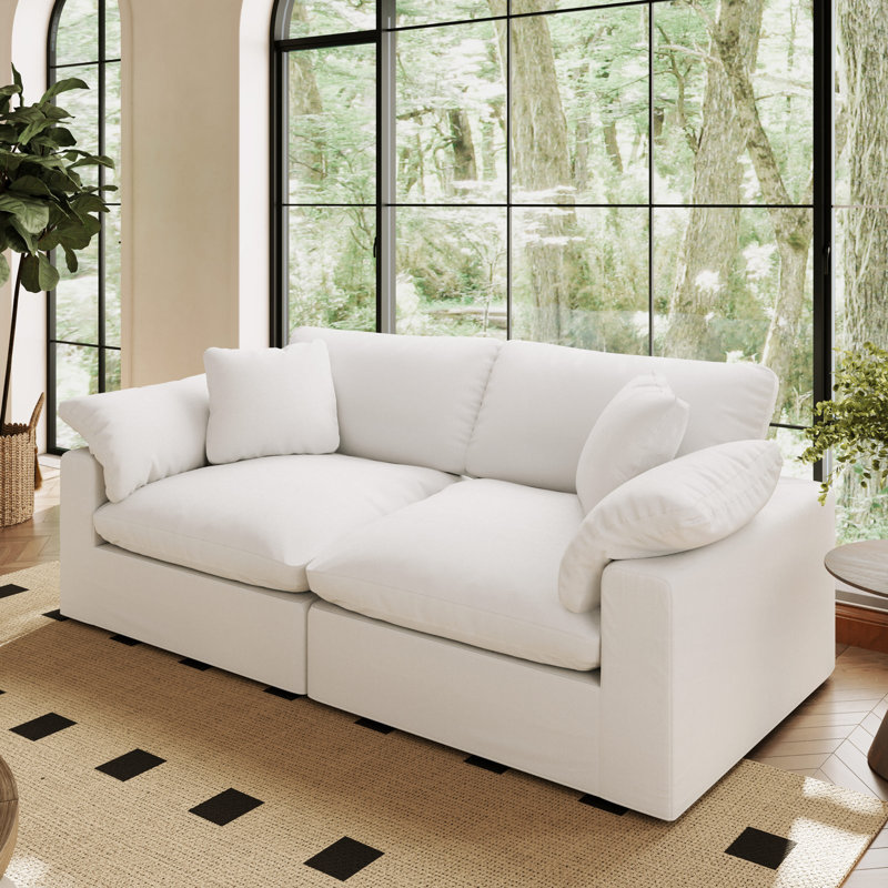 Canapé modulaire surdimensionné Cloud, Blanc