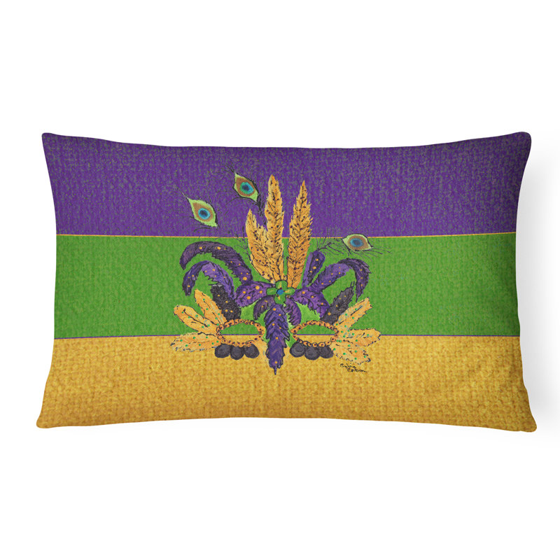 Coussin intérieur / extérieur Mardi Gras Mask