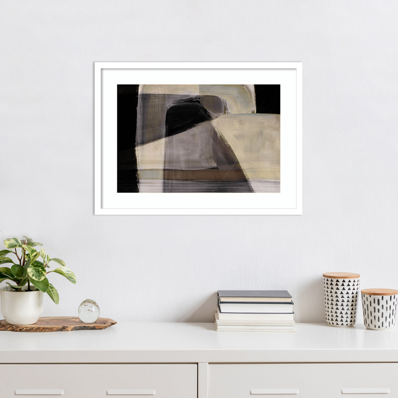 «Cleve Moods» par Dan Hobday, impression sur bois encadrée, Blanc, H 19 po x l 25 po