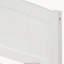 Lit plateforme simple en bois avec deux tiroirs, blanc