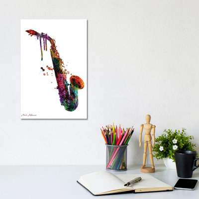 Saxophone II by Mark Ashkenazi - Wrapped Canvas Print