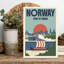 Norvège, bateau viking, paysage urbain moderne, architecture abstraite, art mural-1895629525