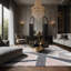 Tapis gris soyeux et moelleux-100885670