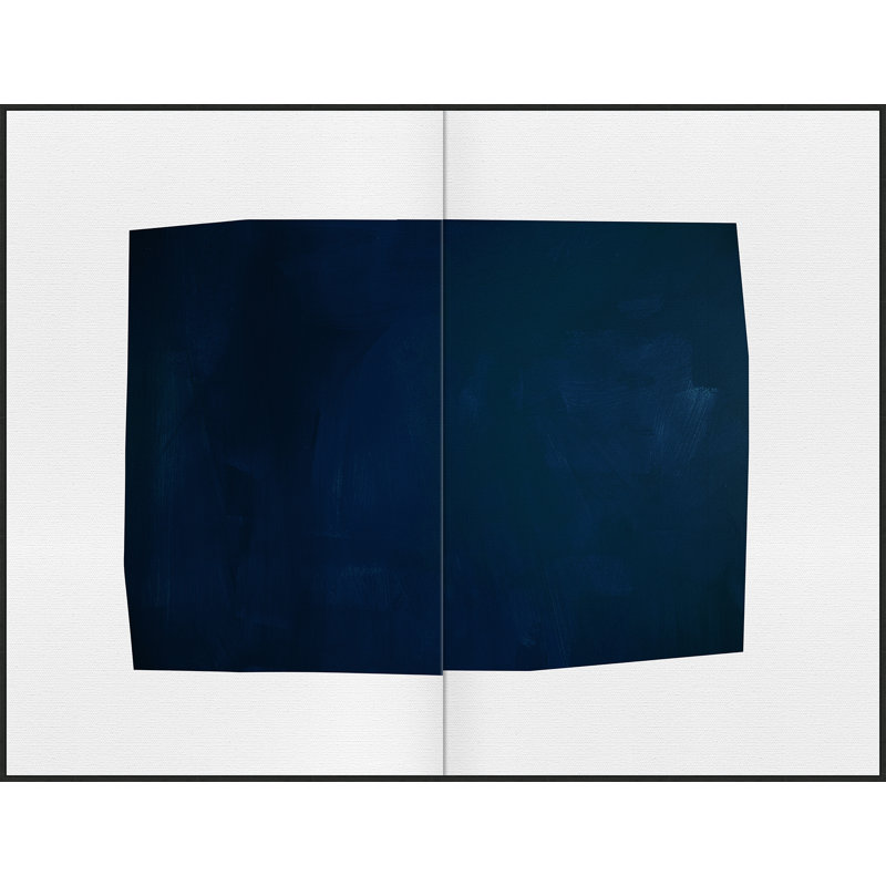 Blue Blocks Print by Lillian August