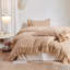 Housse de couette à volants 100 % coton lavé-136838201-136838205