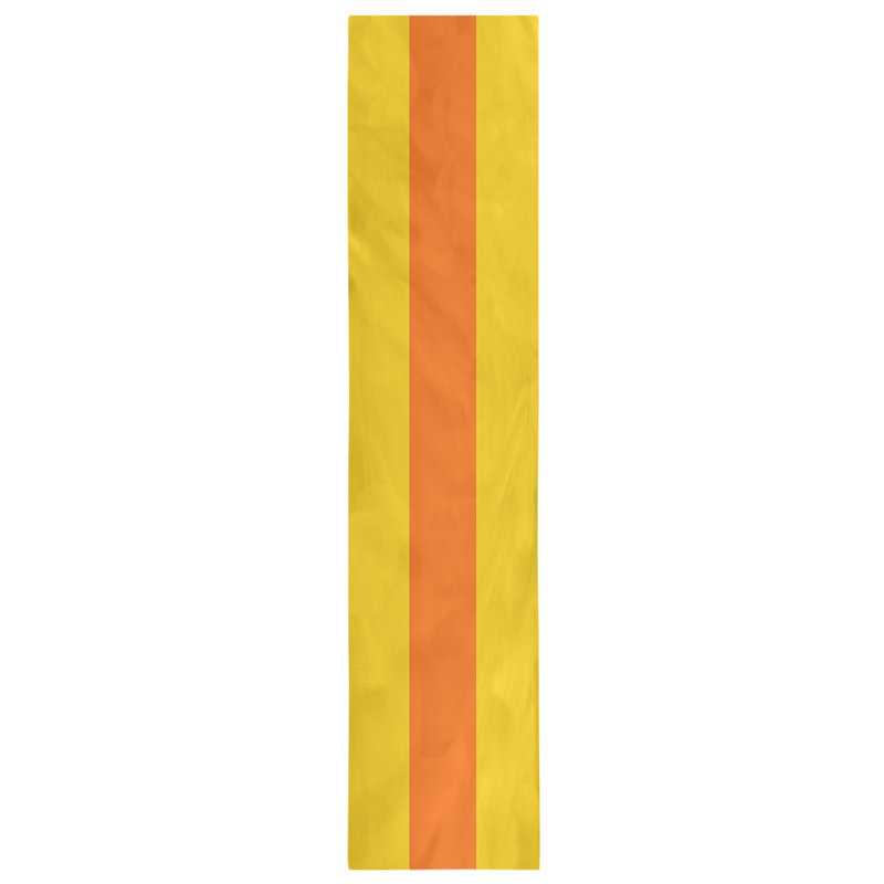 Chemin de table Seattle, 90 po x 16 po, Jaune / rouge-orange / jaune, Miami