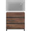 Meuble télé compact compact avec téléviseur de 42 po ou moins, 31,5 po avec 3 tiroirs, petite console multimédia pour le salon ou la chambre à coucher - peu encombrant-114228098