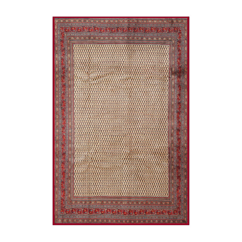 Tapis oriental rouge / beige, Rectangle 4 pi x 6 pi
