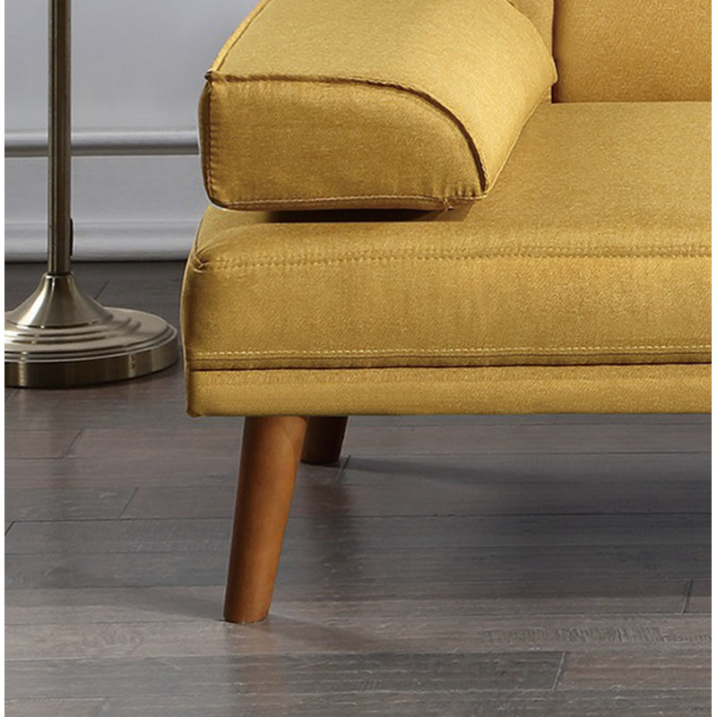 Canapé confortable en polyester, Jaune
