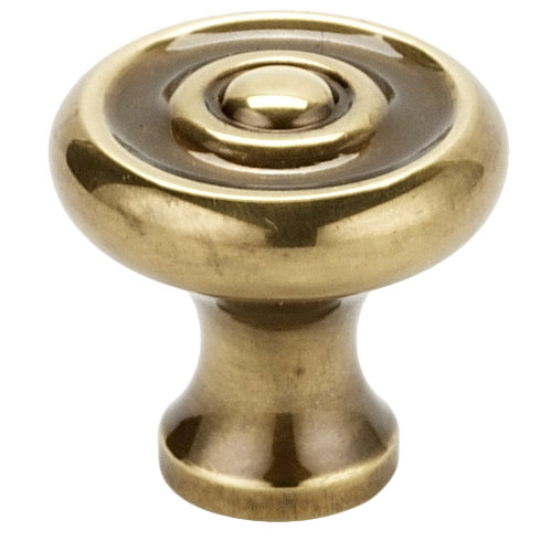Poignée champignon, Antique poli, H 0,75 po x l 0,75 po x P 0,375 po