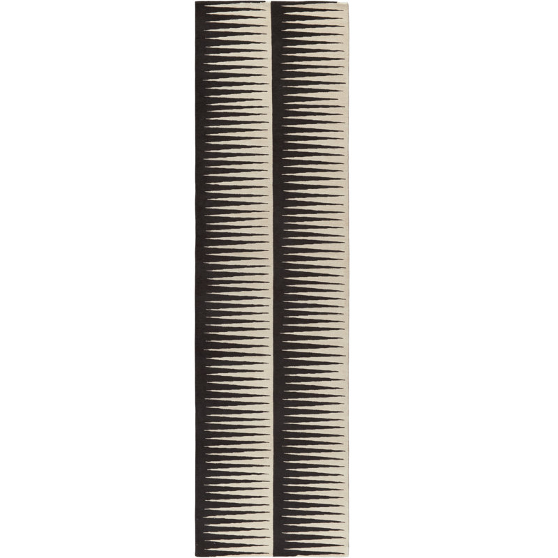 Kelly Wearstler Bravado Graphite Runner Area Rug, Runner 2'9" x 12'