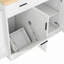 Multi-Functional Storage Sideboard Sliding Door Cabinet with 3-Tier Spice Rack-1415227352