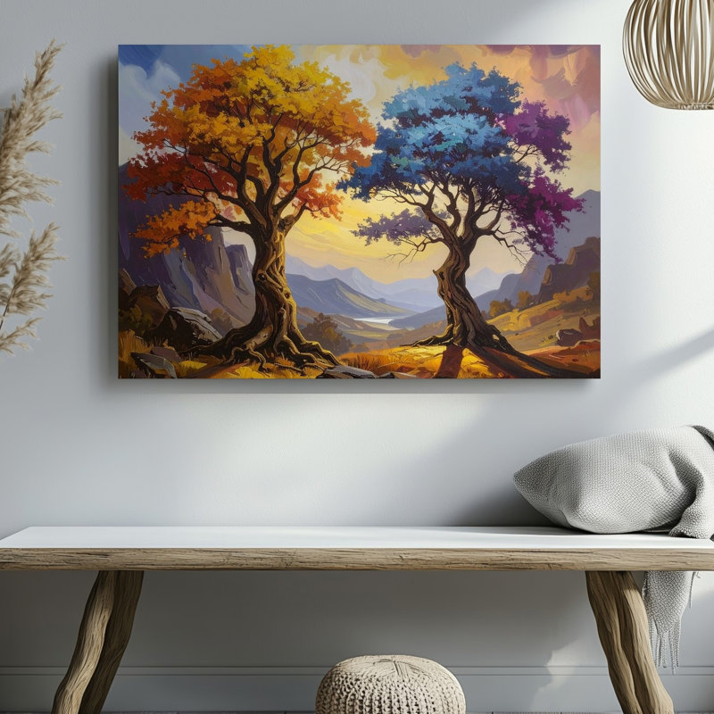 Art mural sur toile Duality Tree Canvassurreal, H 20 po x l 20 po