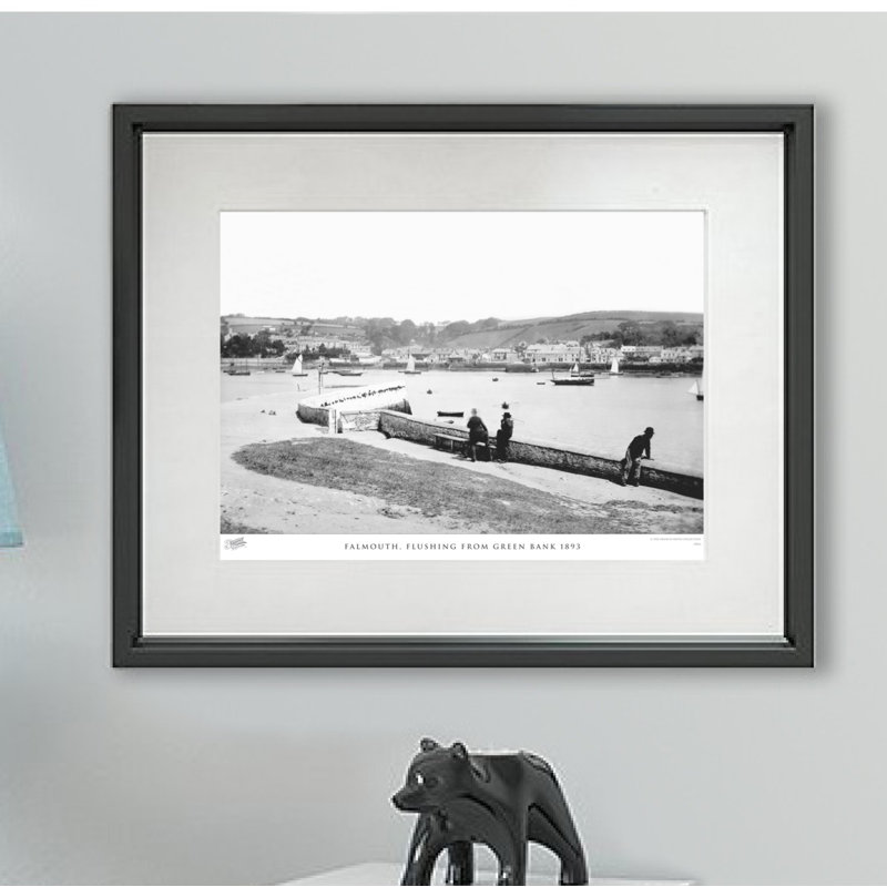 Falmouth, Flushing From Green Bank 1893 - Single Picture Frame Print, 45cm H x 60cm W x 2.3cm D
