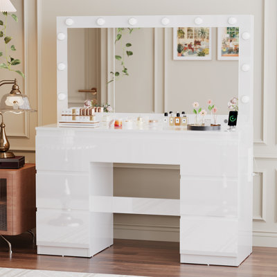 120cm Dressing Table with Mirror