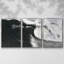 «Black and White Waves III», reproduction sur toile 3 pièces-926067139-926067140