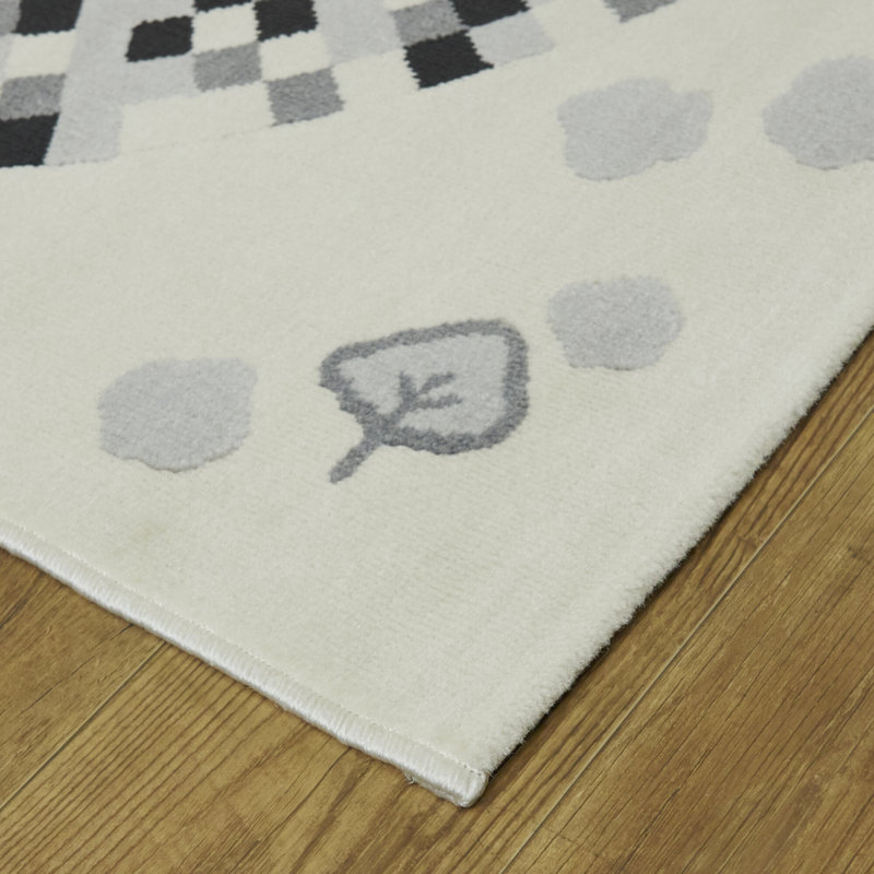 Tapis tissé à la main Carmean, Bleu, Rectangle 3 pi 11 po x 5 pi 7 po