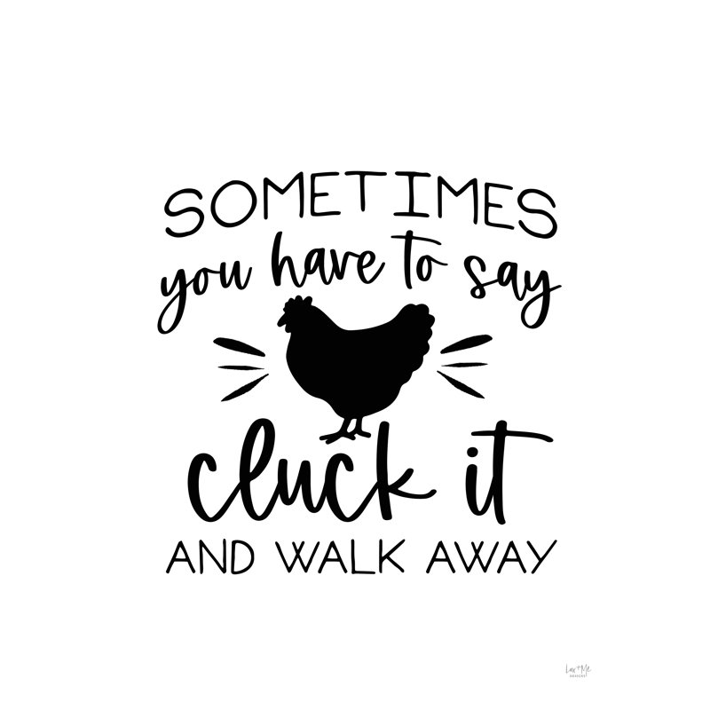 Cluck It par Lux + Me Designs, H 32 po x l 24 po, Cadre photo noyer
