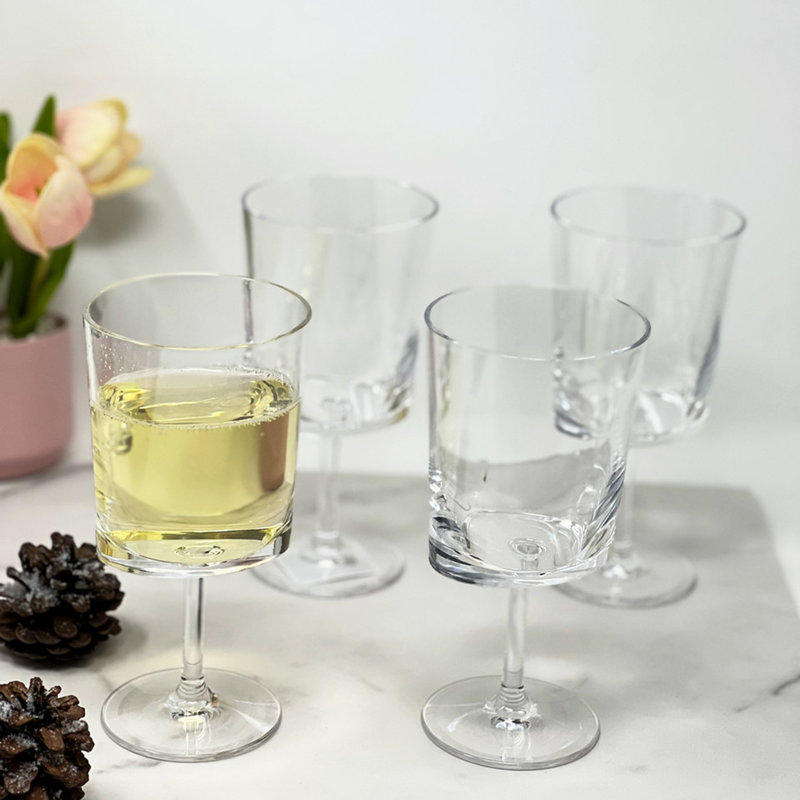 Oval Halo Wine Glasses