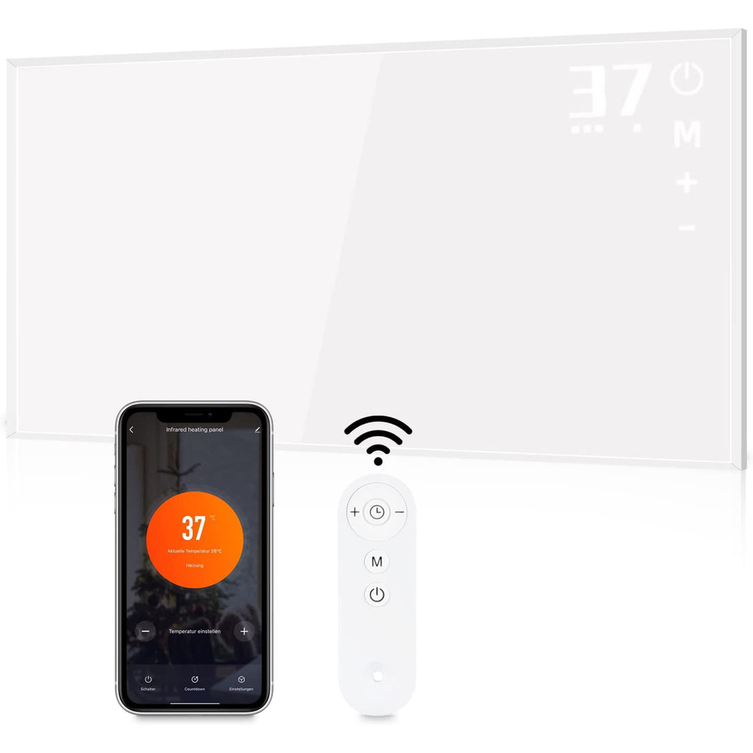 720W Infrarot Wand-/Deckenheizlüfter Thermostat Heizung mit Fernbedienung APP WiFi Burgess