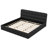King Size Upholstered Platform Bed, Black