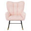 Chaise berçante en tissu Teddy pour la détente et les loisirs-1073569690