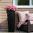 2-piece 24"/32"H Plastic Planter Box Set, Imitation Wicker Tall Planter Pots-1890644932-1890644938
