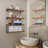 Sihi Piece Metal and Wood Floating Shelf-2090606265