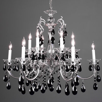 Via Lombardi 12 - Light Dimmable Tiered Chandelier