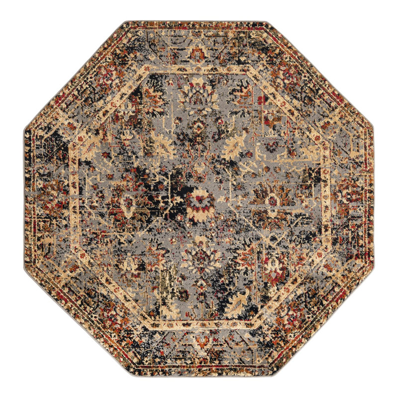 Alameda Oriental Indoor Rug, Octagon 5'3"