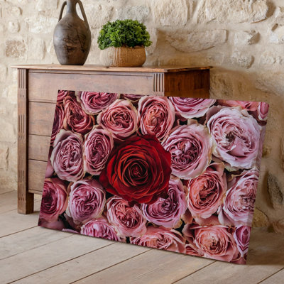 Toile, art mural avec composition de roses