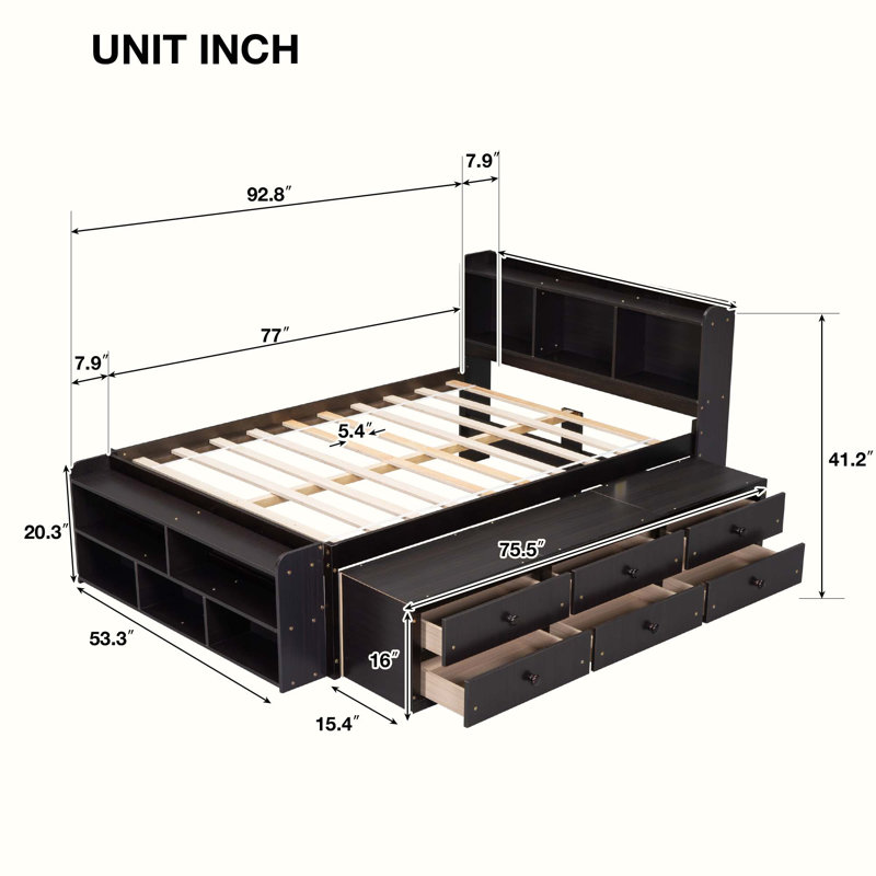 Anup Platform Bed, Espresso