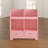 Sandbach Kids 4-Cube Pink Storage Cubby Organizer for Bedroom/Playroom