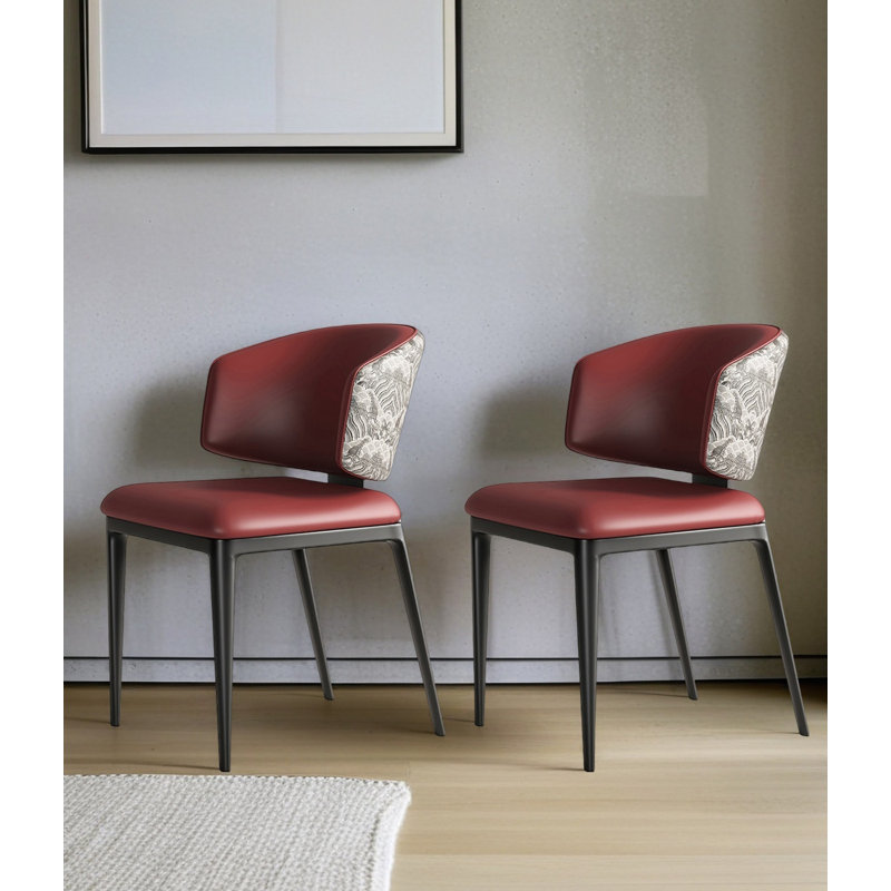 Chaise simple haut de gamme pour le salon et la salle à manger, Rouge