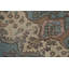 Tapis bleu clair fait à la main 7 x 9