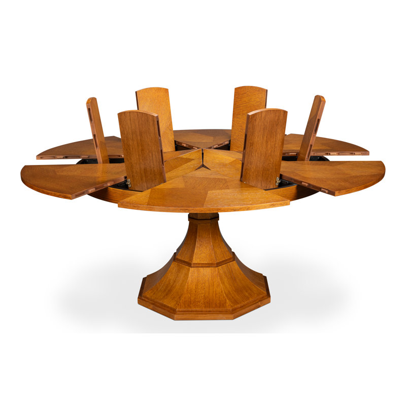 Giselle Round Dining Table, 30"H x 55"L x 55"W, Tobacco Brown