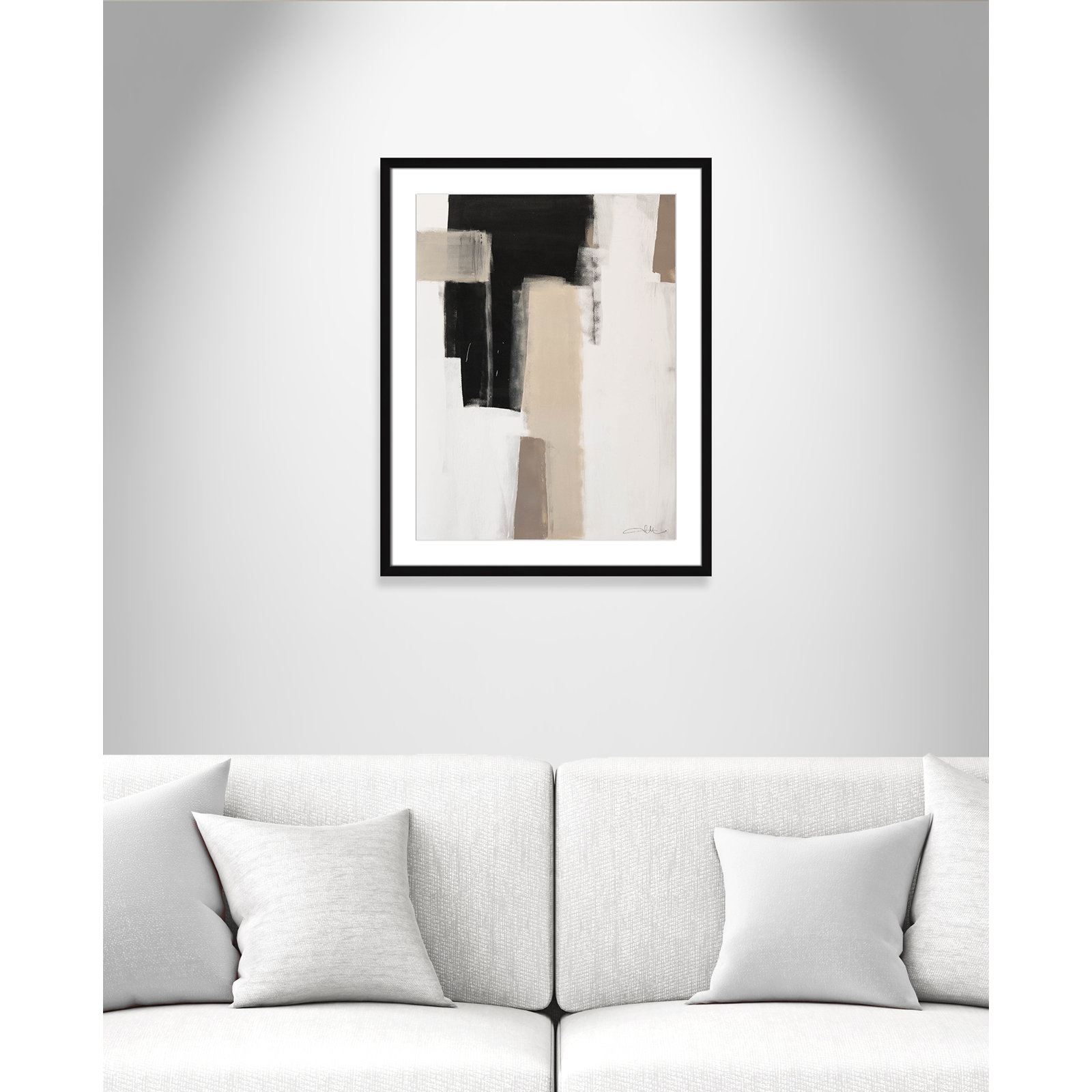 Giverny Earth Scapes I Print, 29.5" H x 23.5" W x 2" D, Black Single Picture Frame, Yes
