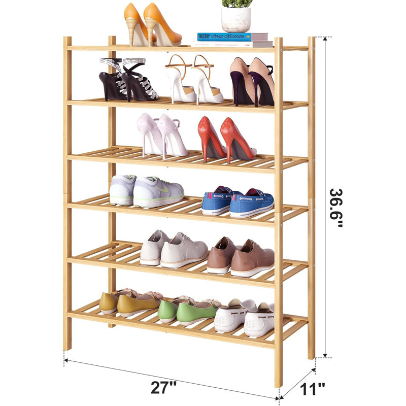 18 Pair Stackable Shoe Rack