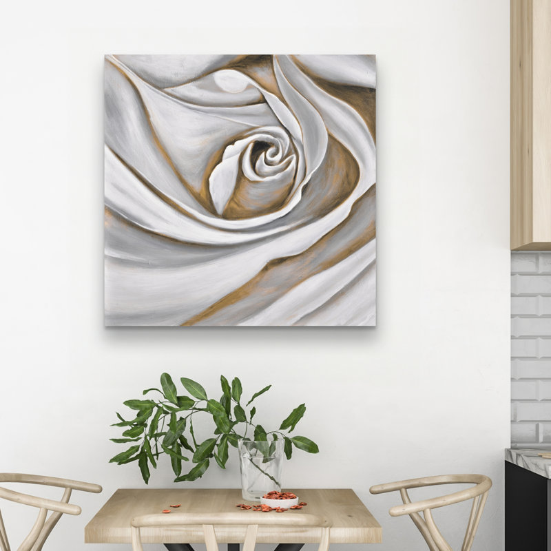 rose closeup - 32"x32" art on canvas